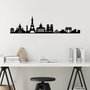 Wallity Paris Skyline Escultura de pared en Negro